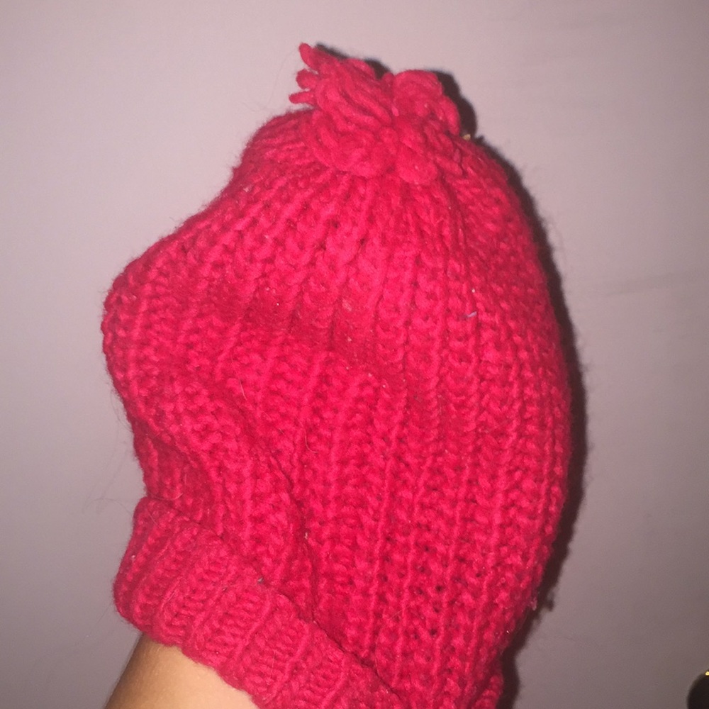 abercrombie and fitch red beanie